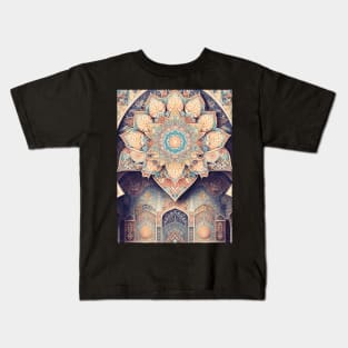 Islamic Grandeur Unveiled: Timeless Art, Floral Motifs, and Vibrant Ornaments Kids T-Shirt